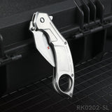 RBLACK Wharncliffe Blade Pocket Knife With Clip RK0202-SL