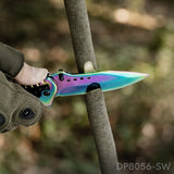 Titanium coated Blade Folding Pocket Knife with Glass Breaker