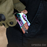 Titanium coated Blade Folding Pocket Knife with Glass Breaker
