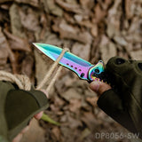Titanium coated Blade Folding Pocket Knife with Glass Breaker