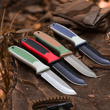 Single-Edge Tactical Knives with Non-slip Stylish Handle and Practical Sheath