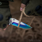 Stainless Steel Folding Knife with Titanium Surface Treatment