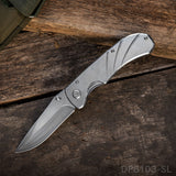 Stainless Steel Folding Knife with Titanium Surface Treatment