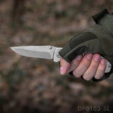Stainless Steel Folding Knife with Titanium Surface Treatment