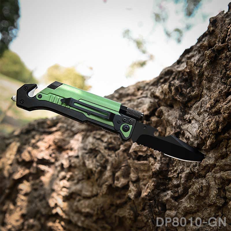 Tactical Folding Pocket Knife Multitools with LED Light, Seatbelt Cutter and Window Glass Breaker - Dispatch Outdoor Life