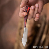 Tactical Fixed D2 Sanding Blade Knife G10 Handle with PU Sheath