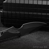 Stonewashed Fixed Blade Knife with Nylon Sheath for Outdoors