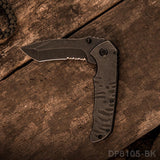 Tanto Folding Knife with G10 Handle and Double Side CNC Treatment