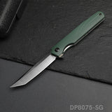 Tanto Blade Folding Gentleman's Knife with D2 Steel and G10 Handle