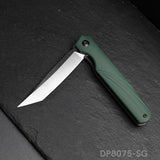 Tanto Blade Folding Gentleman's Knife with D2 Steel and G10 Handle