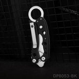 Unique Folding Knife with G10 Handle and Pocket Clip for Everyday Carry